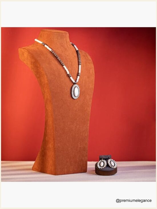 Western Turquoise Necklace and Earring Set for Women Cowgirl main image 3